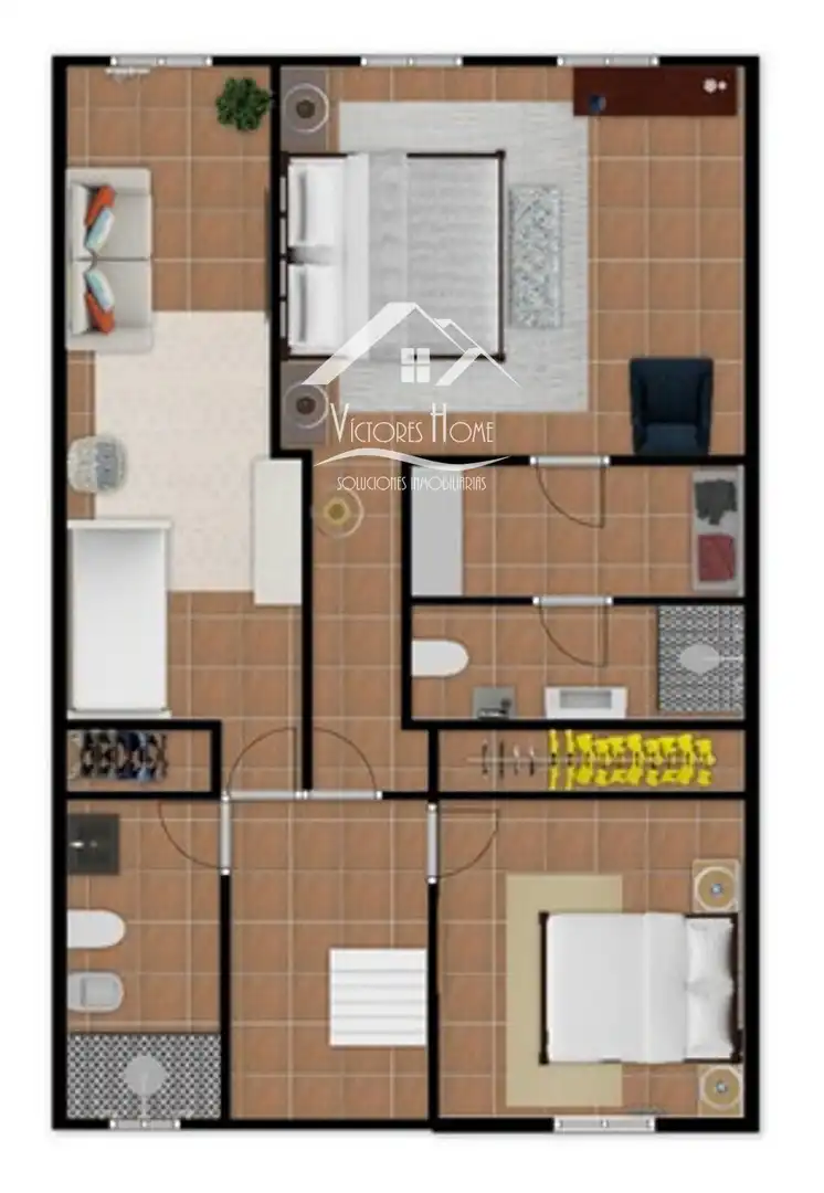 Habitación de Casa adosada en venta en Rivas-Vaciamadrid con Aire acondicionado, Calefacción y Jardín privado