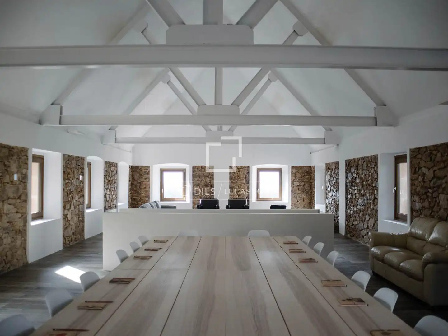 Comedor de Finca rústica en venta en Sant Hilari Sacalm con Aire acondicionado, Calefacción y Jardín privado