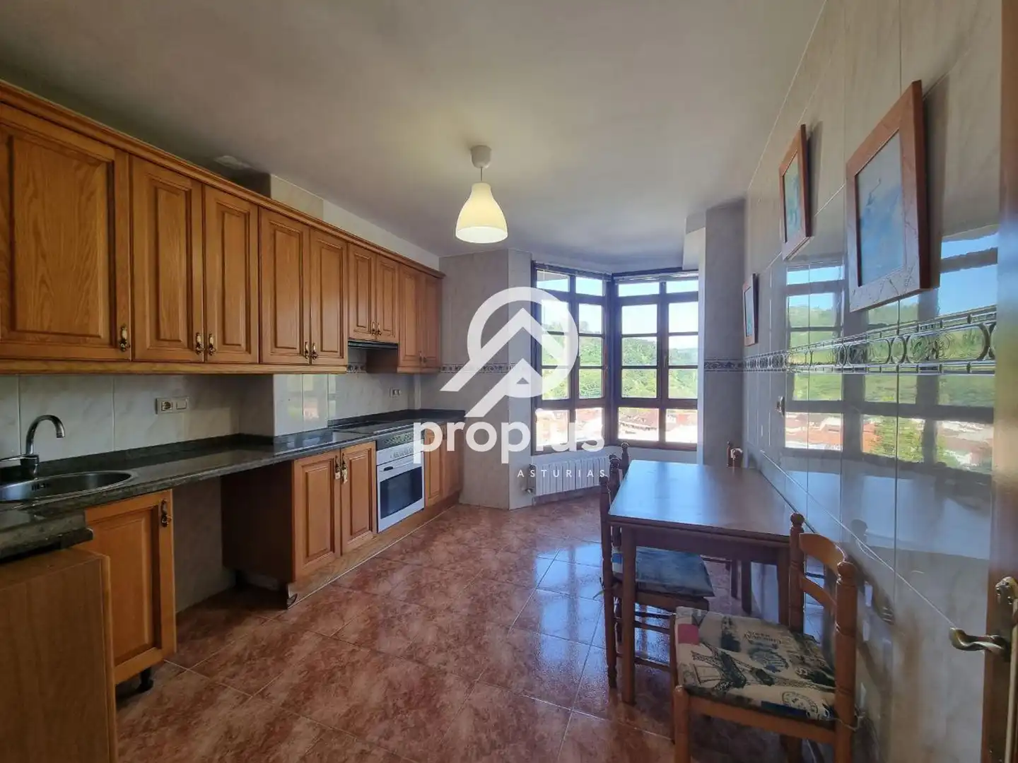 Cocina de Casa adosada en venta en Piloña con Calefacción, Jardín privado y Parquet