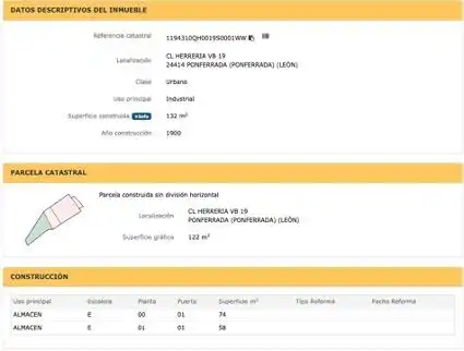 Jardín de Casa o chalet en venta en Ponferrada