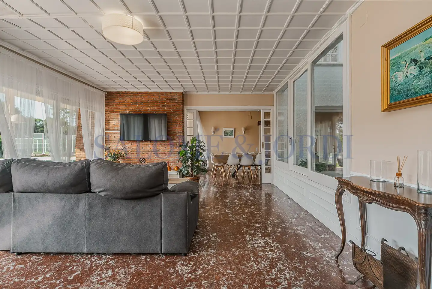 Sala d'estar de Casa o xalet en venda en Cardedeu amb Aire condicionat, Calefacció i Jardí privat