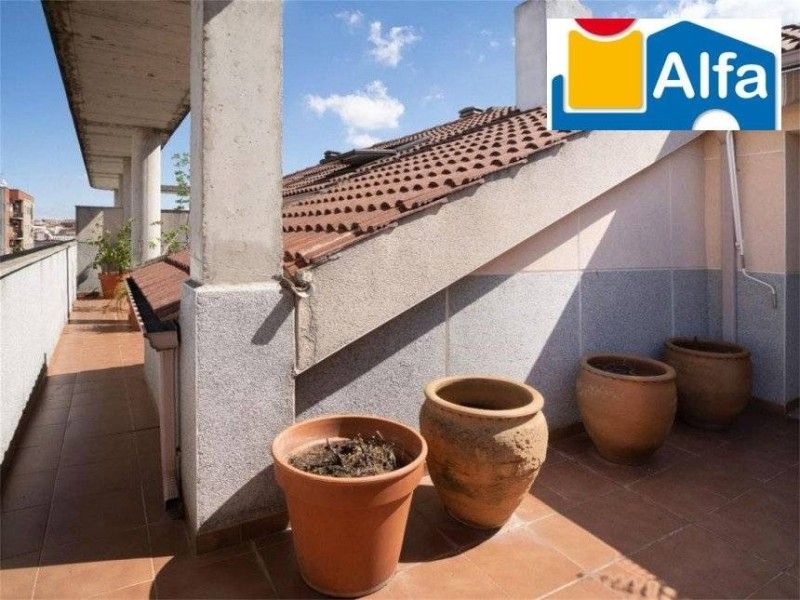 Balcony of Attic for sale in Cáceres Capital  with Air Conditioner, Terrace and Furnished