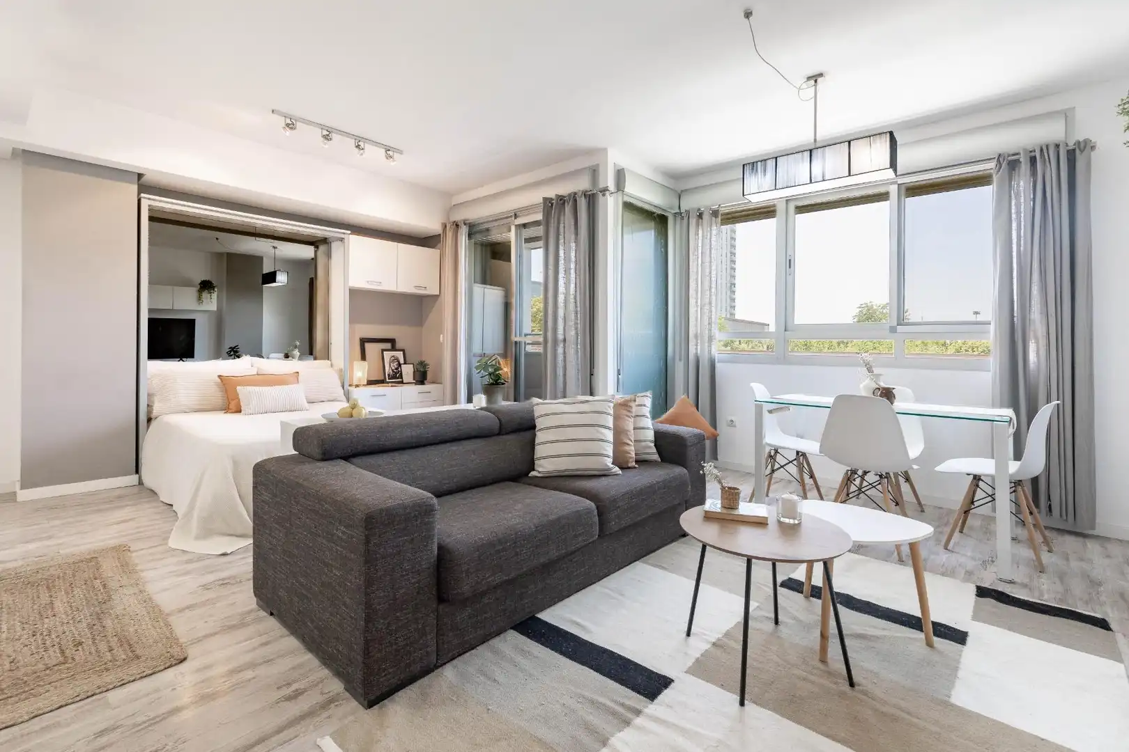Sala d'estar de Pis en venda en Valencia amb Aire condicionat, Jardí privat i Parquet