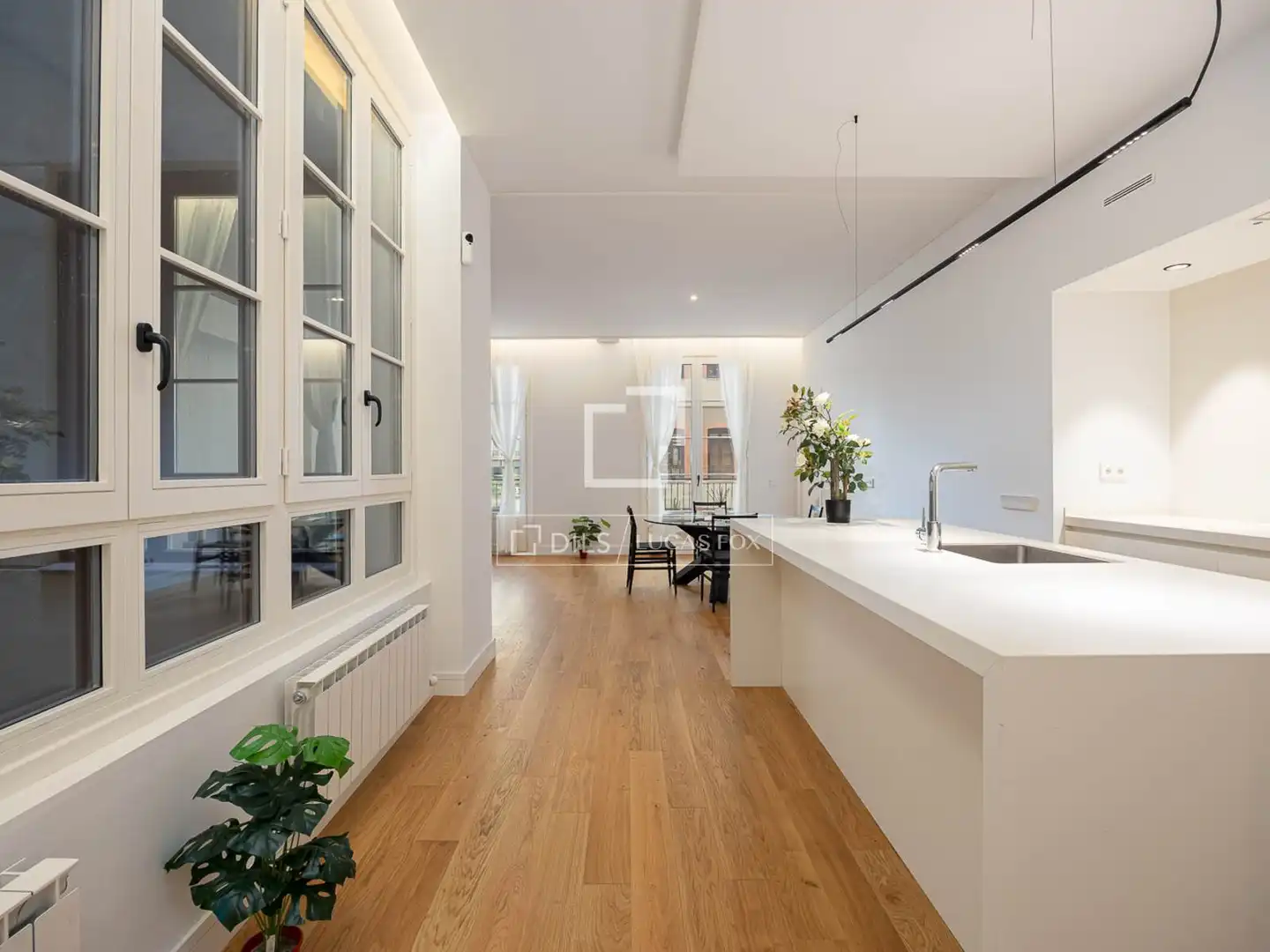 Cocina de Piso de alquiler en Girona con Aire acondicionado, Calefacción y Parquet