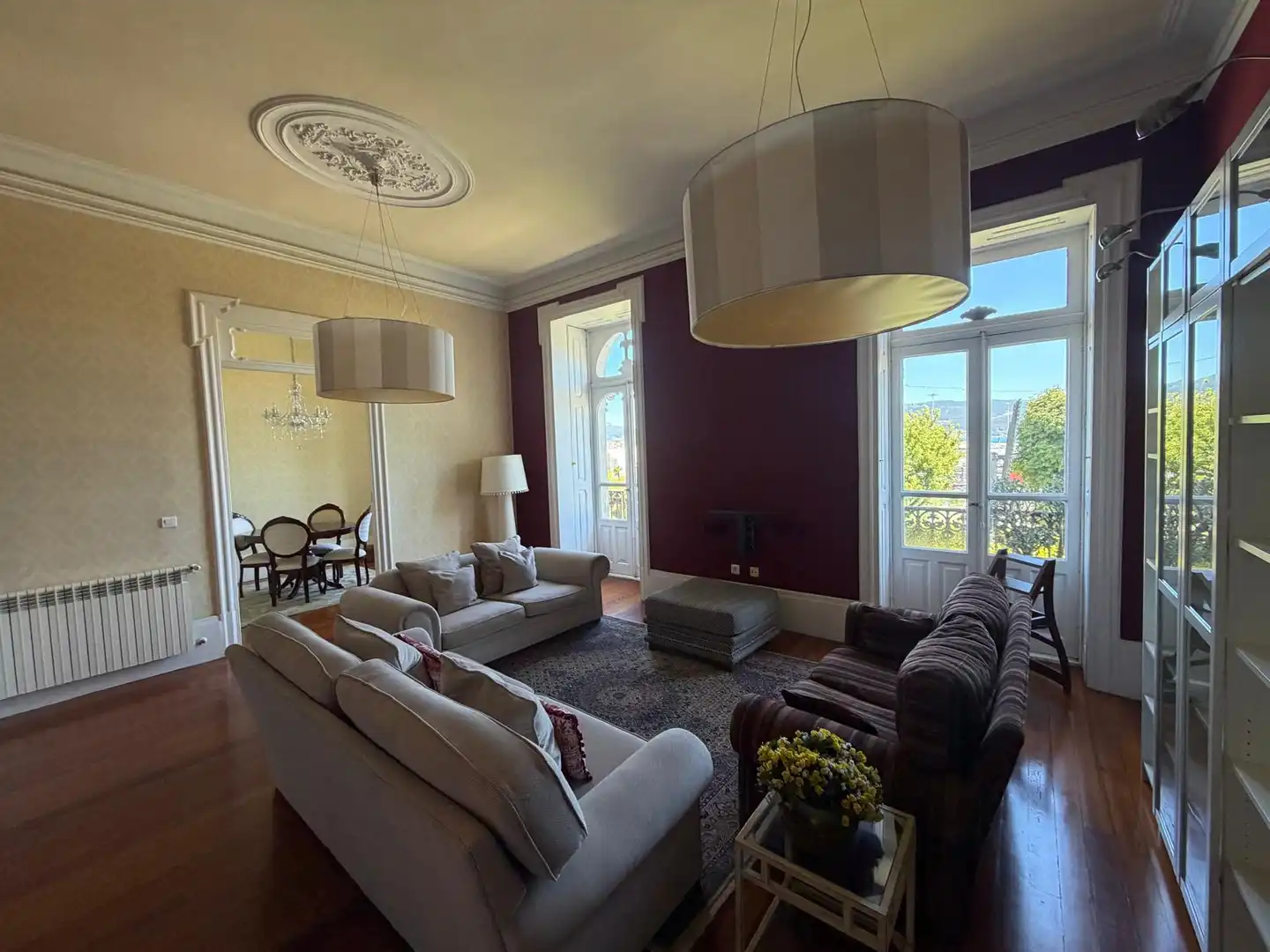 Wohnzimmer von Wohnung zur Miete in Vigo  mit Heizung, Parkett und Möbliert