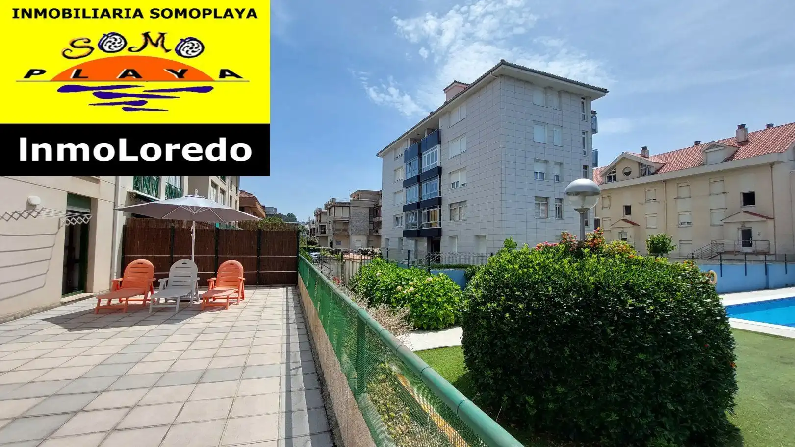 Außenansicht von Wohnung zur Miete in Ribamontán al Mar mit Terrasse, Möbliert und Gemeinschaftspool