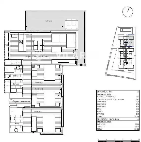 Penthouse with pool for sale in COSTA DAURADA, imagen 24