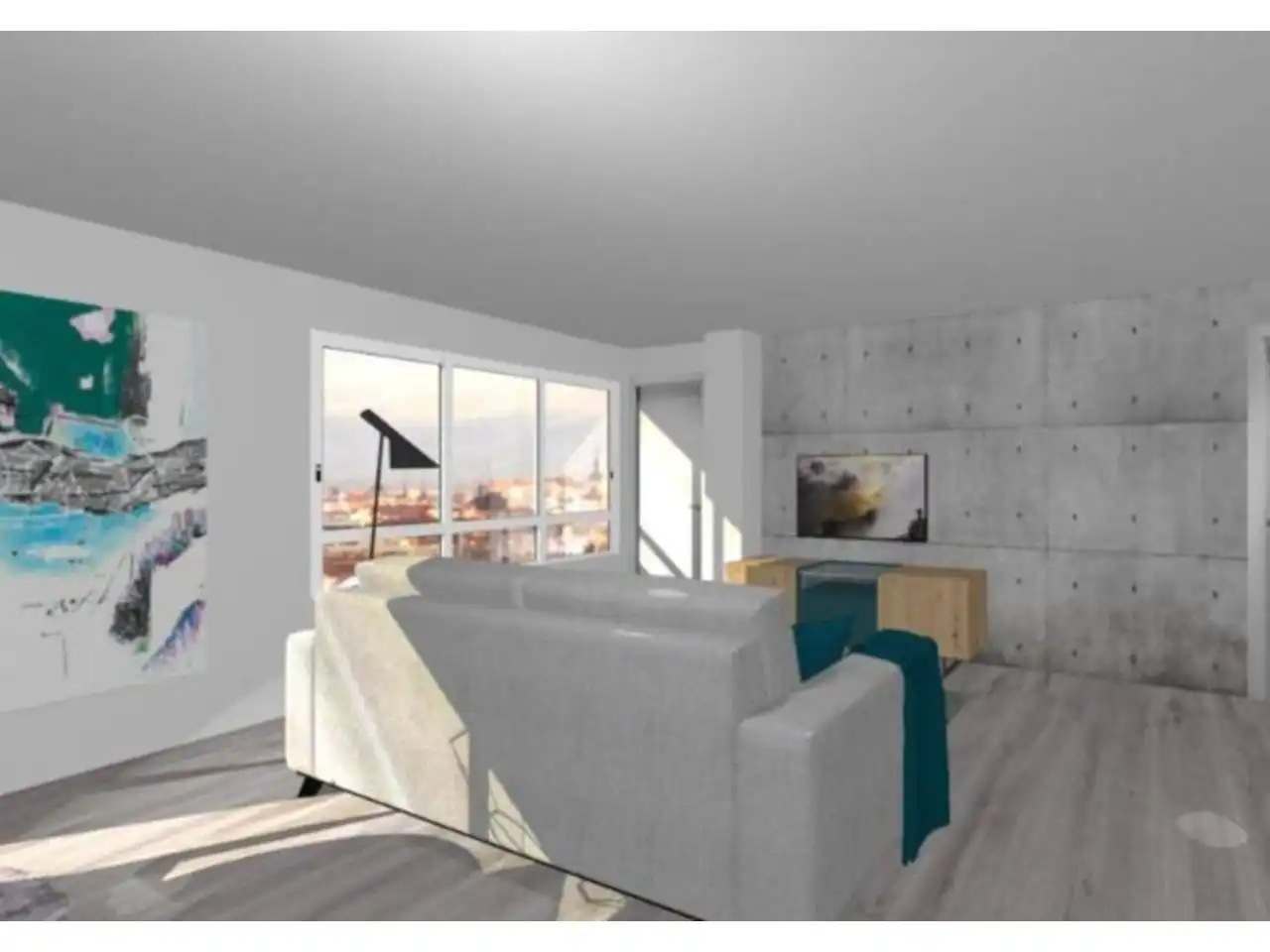 Sala de estar de Piso en venta en Ourense Capital  con Aire acondicionado, Calefacción y Balcón