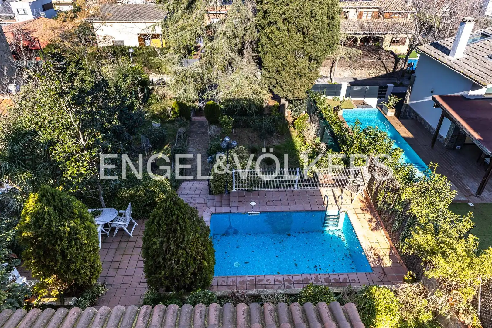 Swimming pool of Houses for sale in Sant Cugat del Vallès  with Air Conditioner, Heating and Private garden