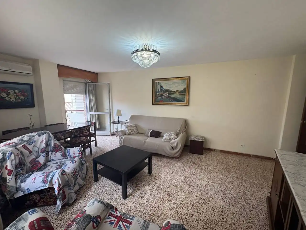 Sala d'estar de Pis en venda en Alicante / Alacant amb Aire condicionat i Balcó