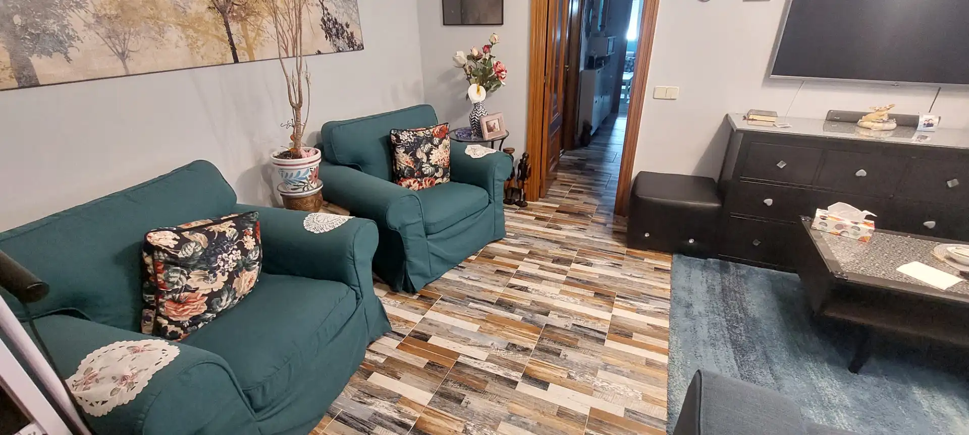 Sala de estar de Piso en venta en Madrid con Aire acondicionado, Terraza y Alarma