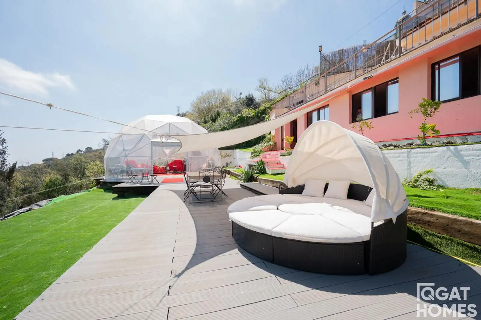 Terrassa de Casa o xalet en venda en Barcelona amb Aire condicionat, Calefacció i Jardí privat