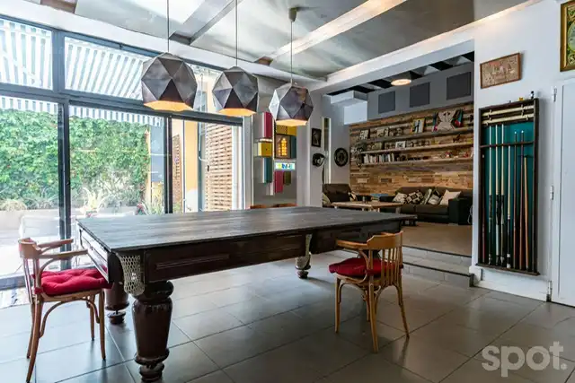 Esszimmer von Wohnung zum Verkauf in Barcelona mit Klimaanlage, Privatgarten und Möbliert