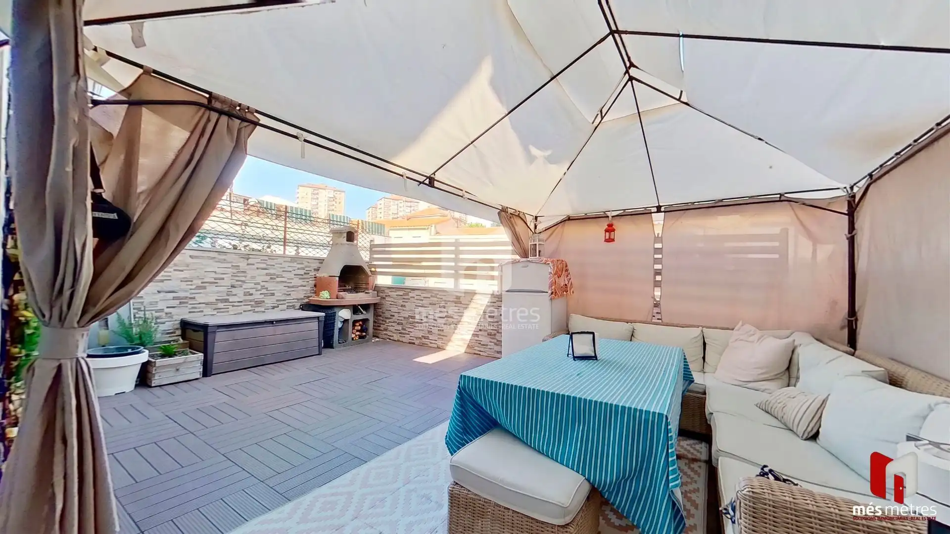 Terrace of Flat for sale in Montgat  with Air Conditioner, Heating and Private garden