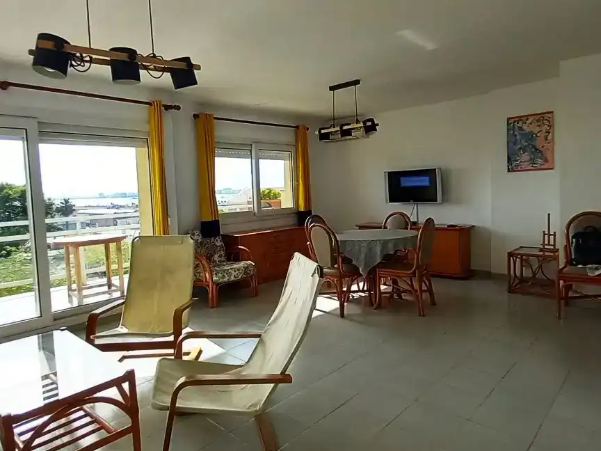 Sala de estar de Piso de alquiler en Roses con Aire acondicionado, Amueblado y Balcón