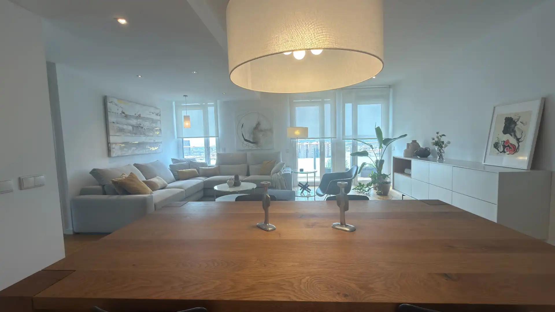 Dining room of Flat for sale in Terrassa  with Air Conditioner, Heating and Parquet flooring
