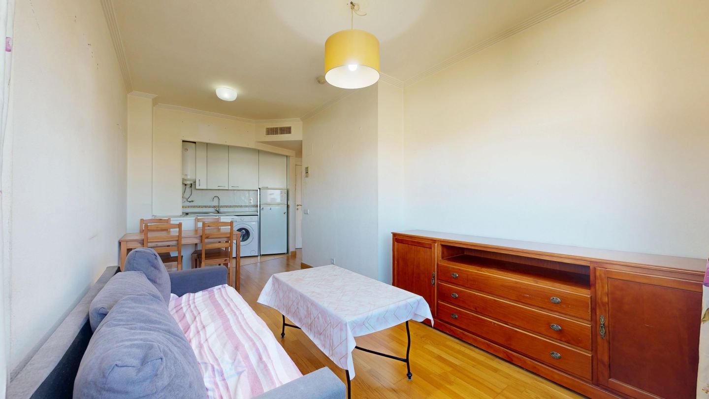 Living room of Flat to rent in  Madrid Capital  with Air Conditioner and Heating