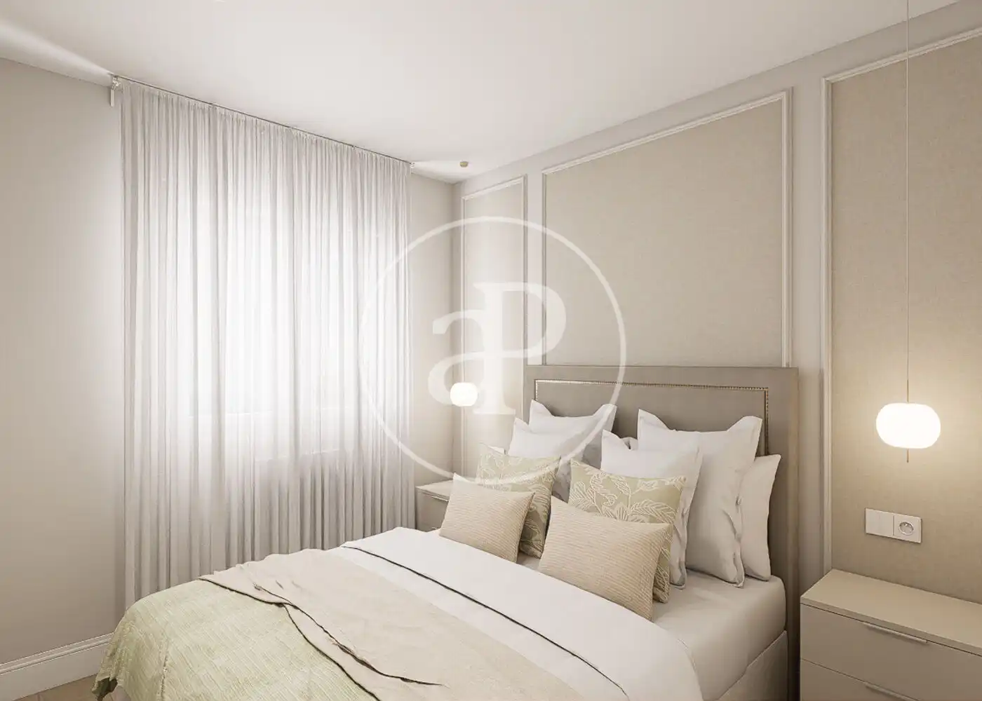 Bedroom of Flat for sale in Madrid  with Air Conditioner, Heating and Terrace