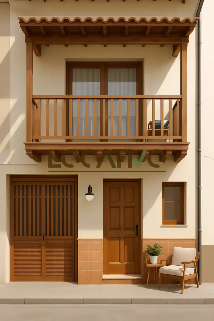 Vista exterior de Casa o chalet en venta en Villanueva de la Vera