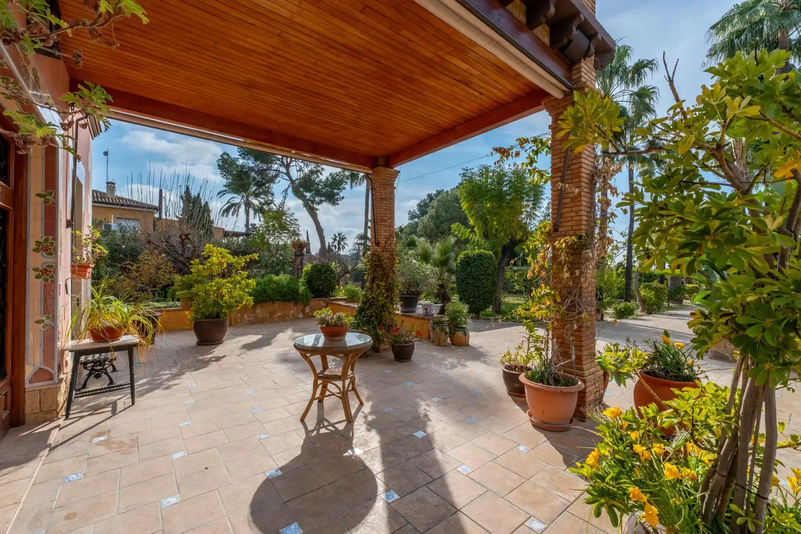 Terraza de Casa o chalet en venta en Elche / Elx con Aire acondicionado, Calefacción y Jardín privado