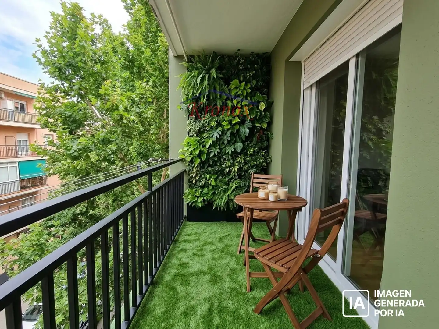 Balcony of Flat for sale in Madrid  with Air Conditioner, Heating and Terrace