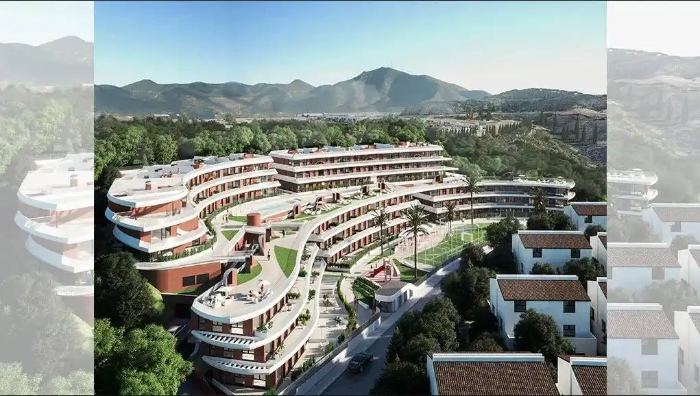 Vista exterior de Apartament en venda en Mijas amb Aire condicionat, Jardí privat i Terrassa