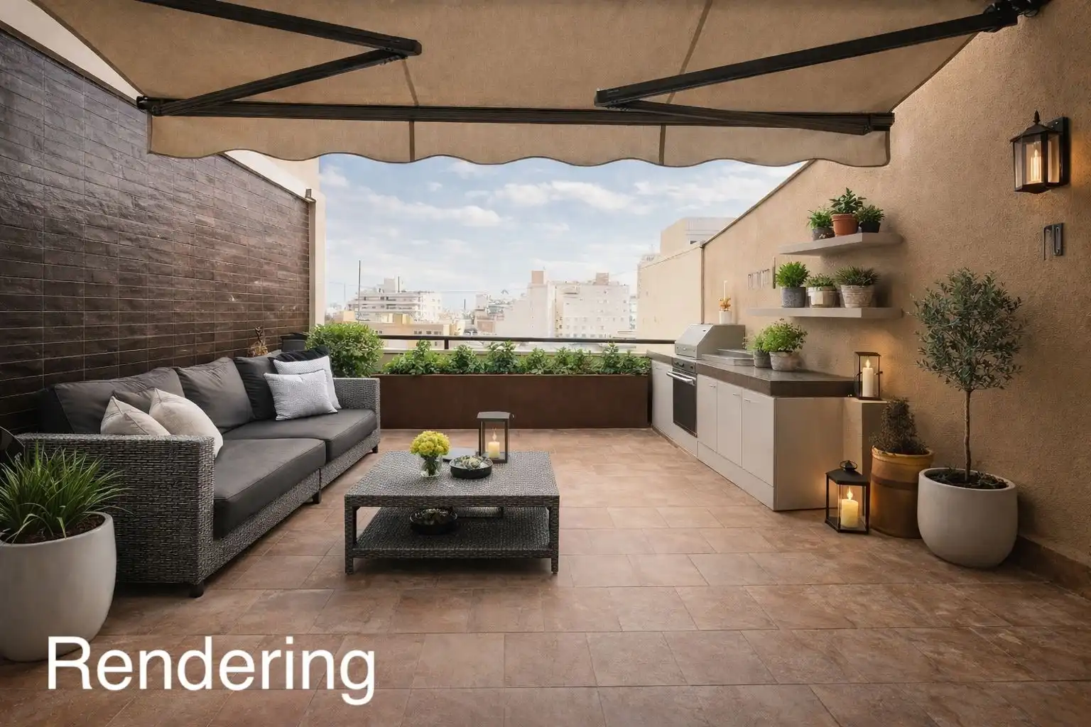 Terrasse von Wohnungen zum Verkauf in  Palma de Mallorca mit Klimaanlage, Heizung und Terrasse