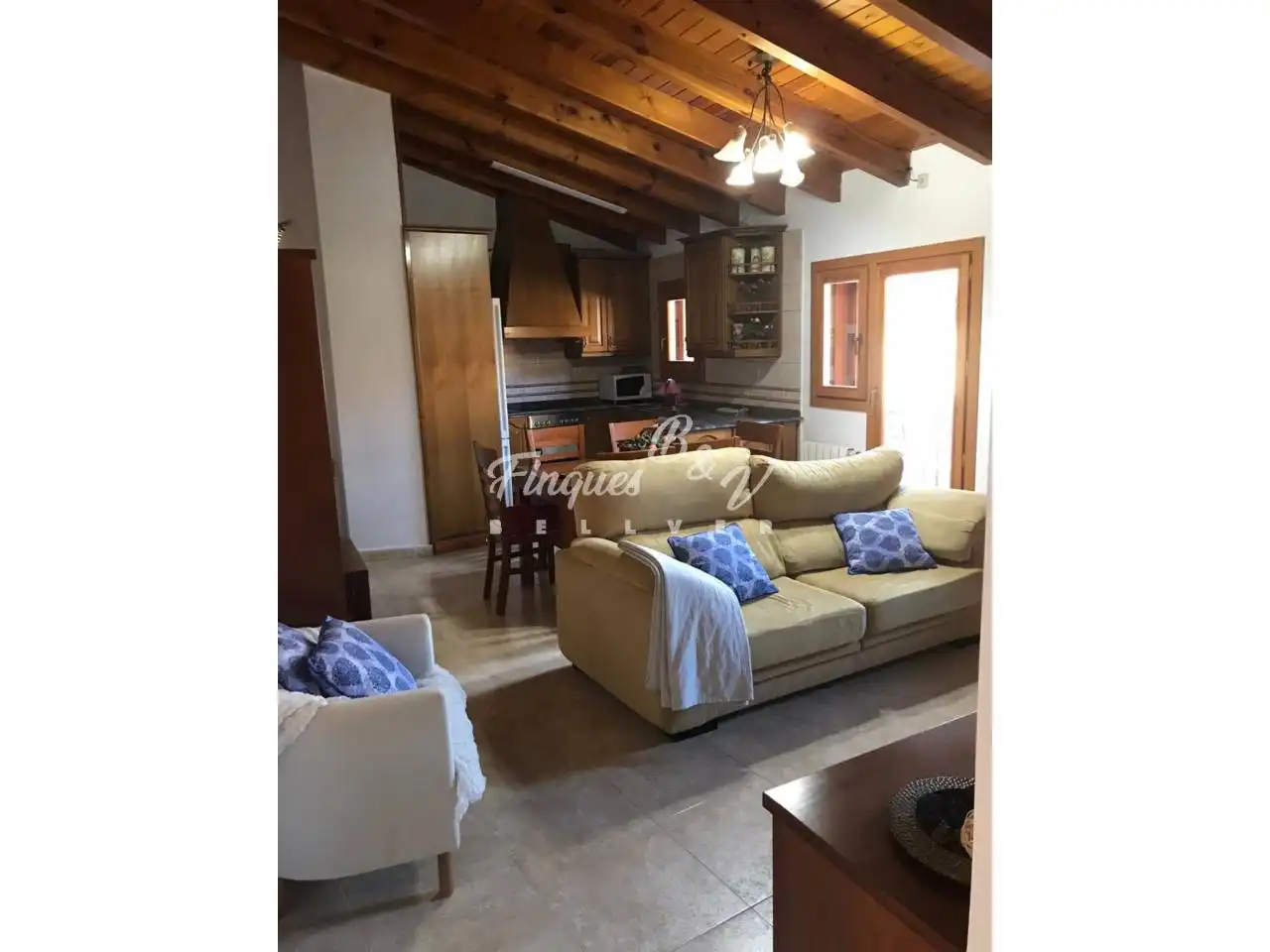 Sala d'estar de Casa o xalet de lloguer en Montellà i Martinet amb Calefacció, Terrassa i Moblat