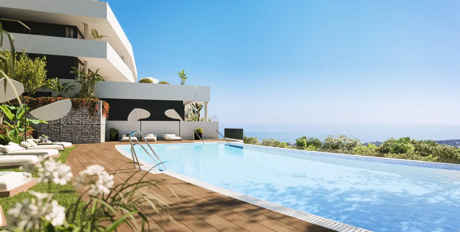 Swimming pool of Apartments for sale in Marbella  with Air Conditioner, Terrace and Swimming Pool