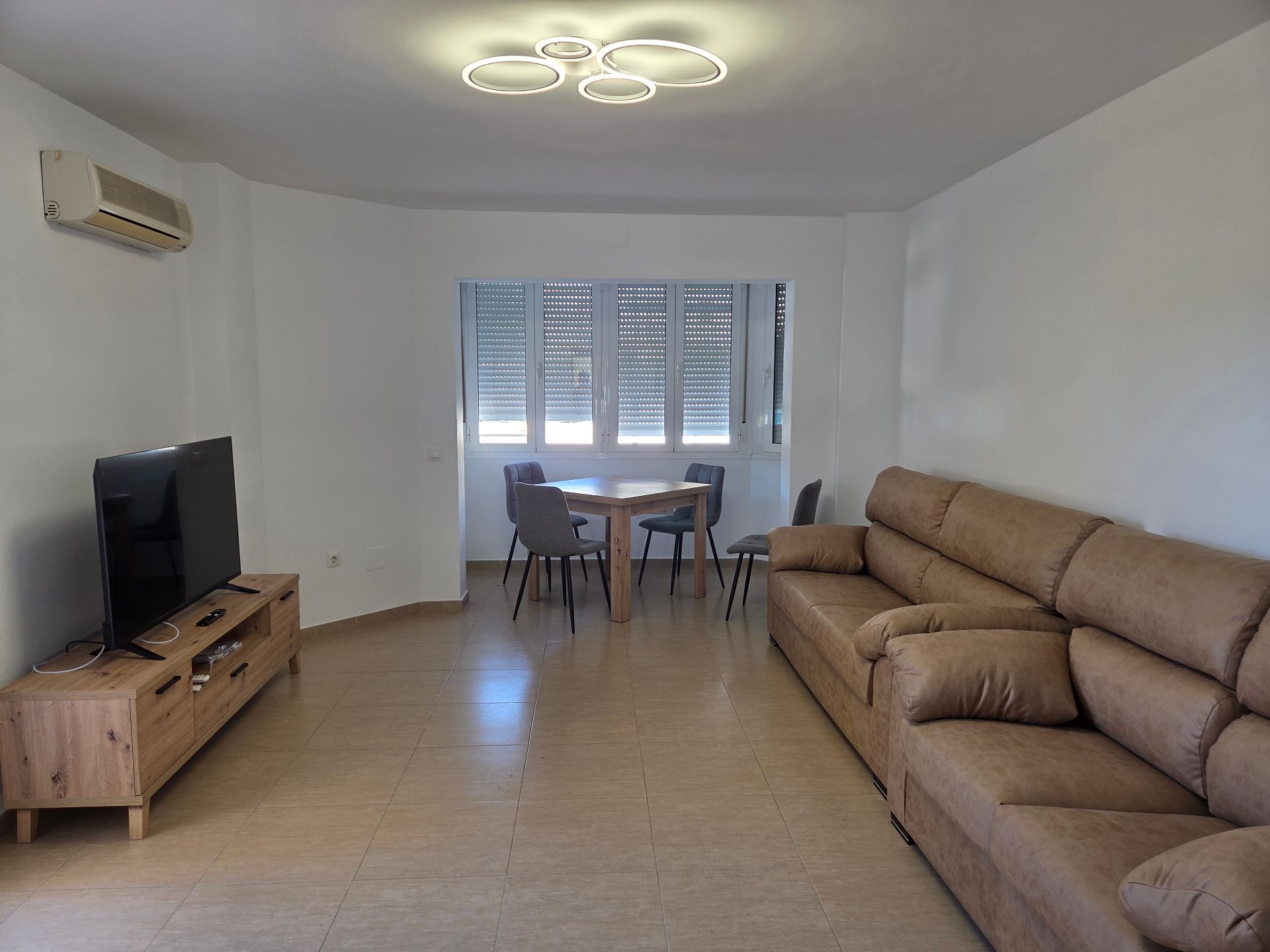 Sala de estar de Piso de alquiler en Málaga Capital con Aire acondicionado, Terraza y Amueblado