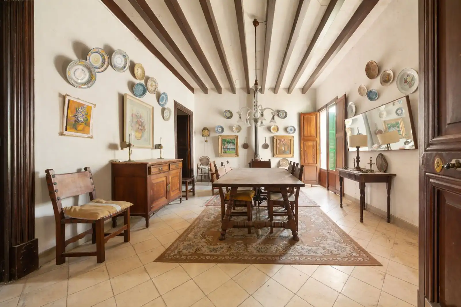 Esszimmer von Einfamilien-Reihenhaus zum Verkauf in Sa Pobla mit Heizung, Privatgarten und Terrasse