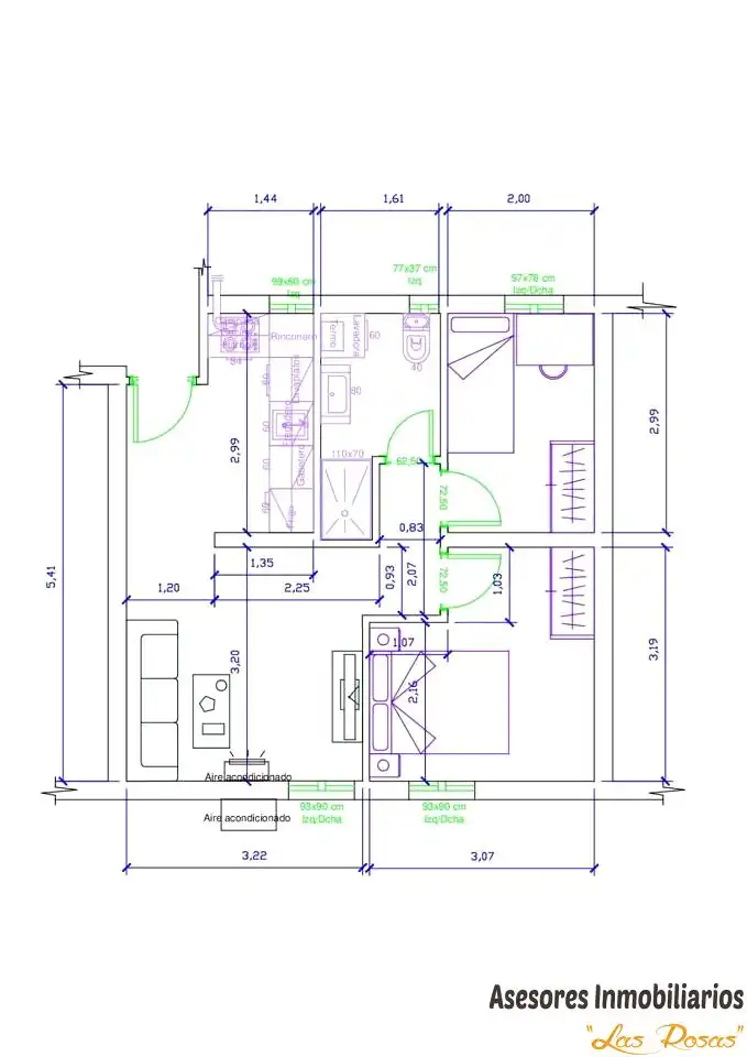 Wohnung zum Verkauf in Madrid mit Klimaanlage und Heizung