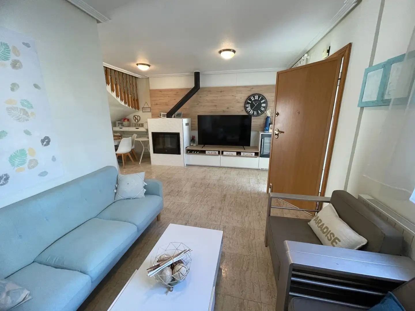 Living room of Duplexes for sale in Pilar de la Horadada  with Air Conditioner, Swimming Pool and Furnished