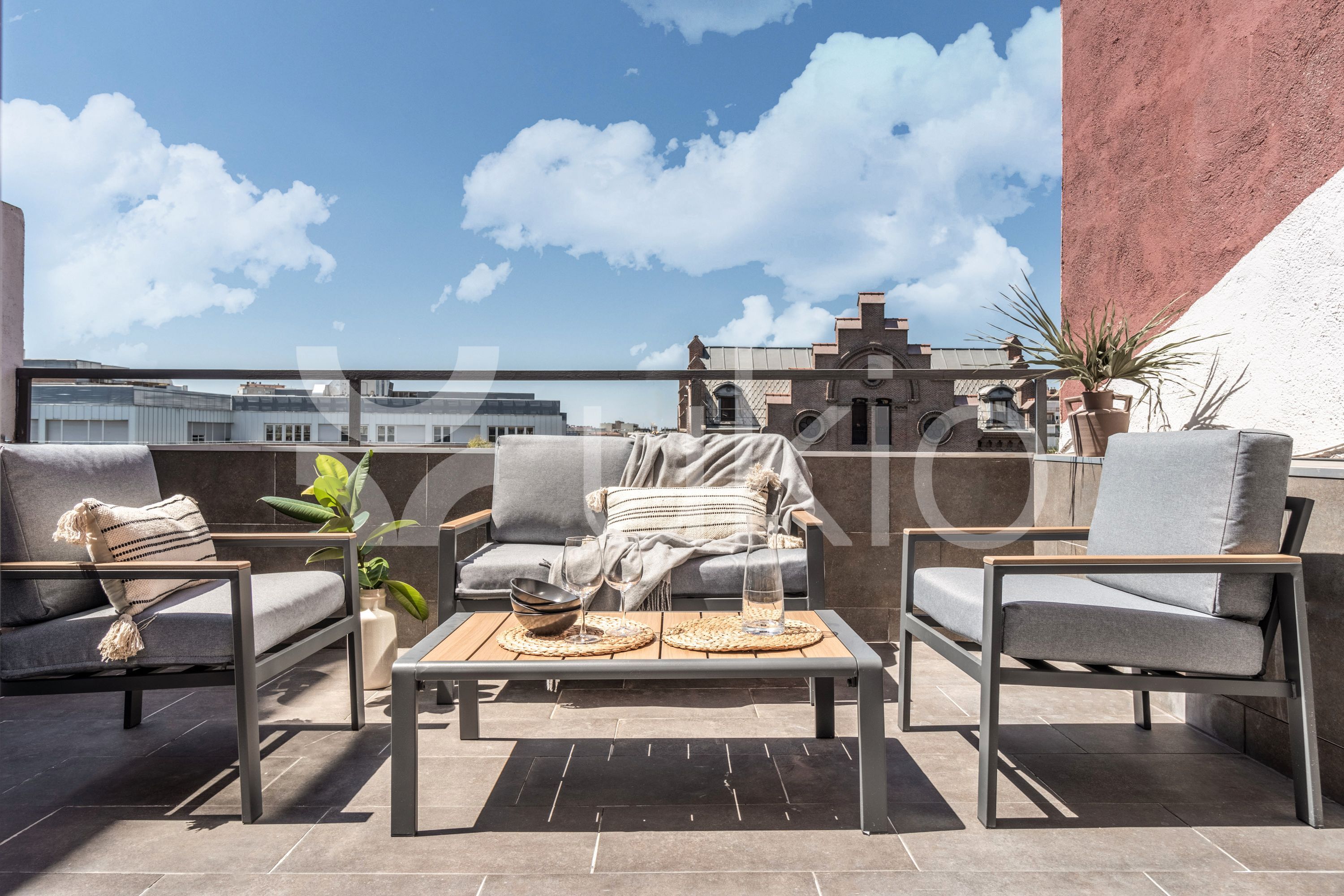 Terrace of Apartment to rent in  Madrid Capital  with Air Conditioner, Heating and Terrace