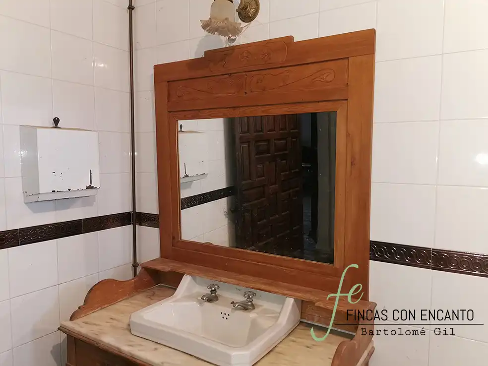 Bany de Finca rústica en venda en Marchena amb Aire condicionat, Terrassa i Piscina
