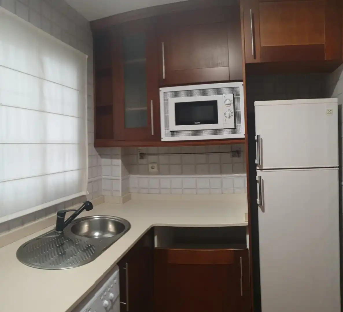 Küche von Wohnung zur Miete in Valencia mit Klimaanlage, Heizung und Parkett