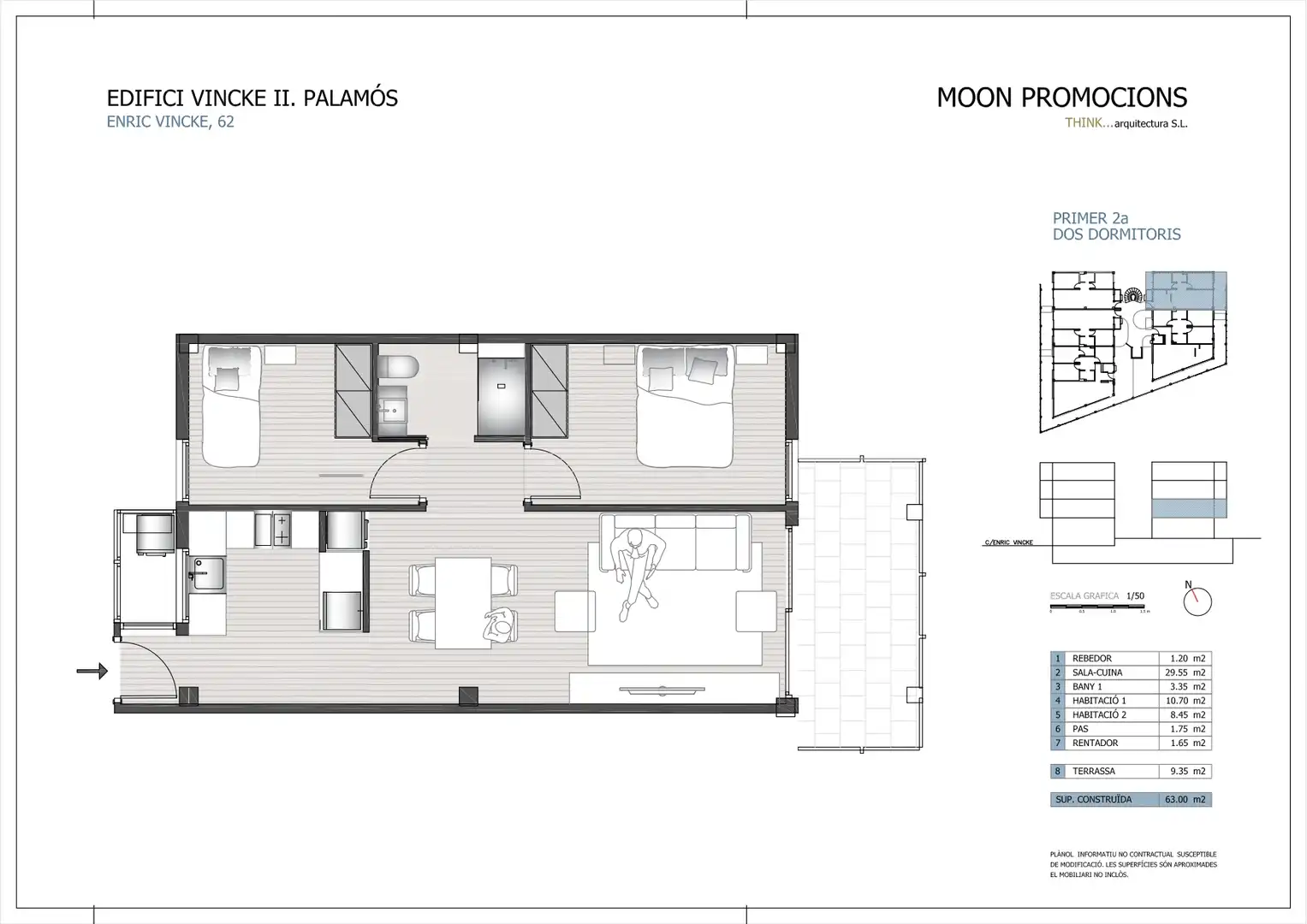 Wohnung zum Verkauf in Palamós mit Klimaanlage, Heizung und Terrasse