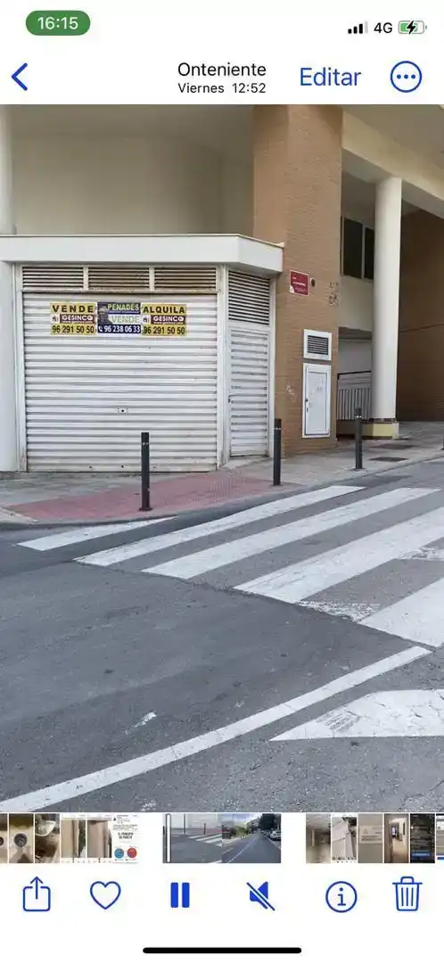 Vista exterior de Local de alquiler en Ontinyent