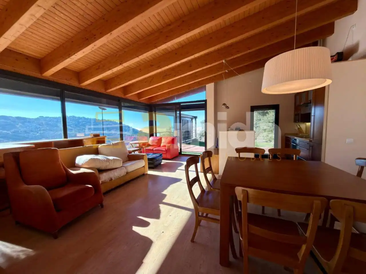 Living room of Houses for sale in Terrassa  with Heating, Private garden and Parquet flooring
