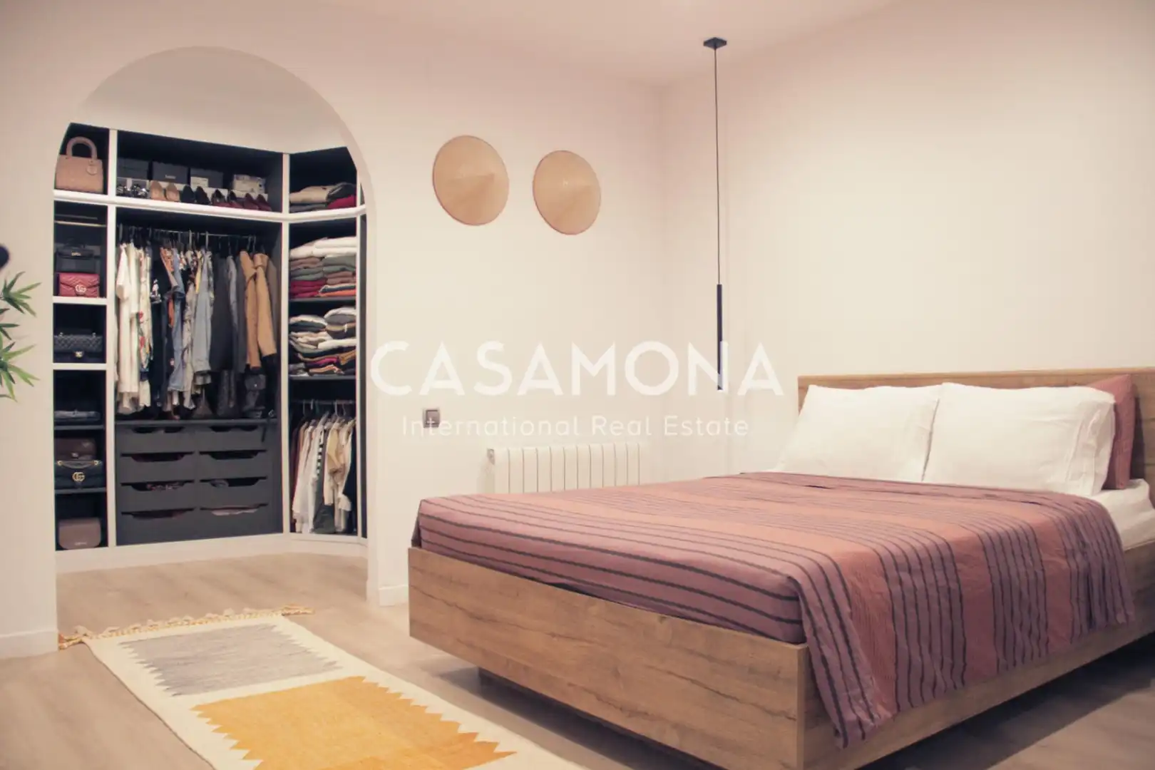 Schlafzimmer von Wohnungen zur Miete in Barcelona mit Klimaanlage, Heizung und Terrasse