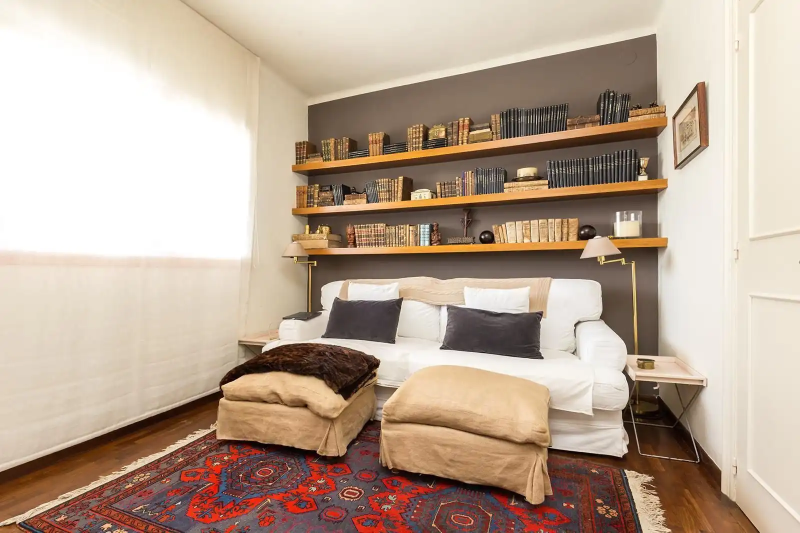 Sala de estar de Casa o chalet de alquiler en Sant Just Desvern con Aire acondicionado, Calefacción y Jardín privado