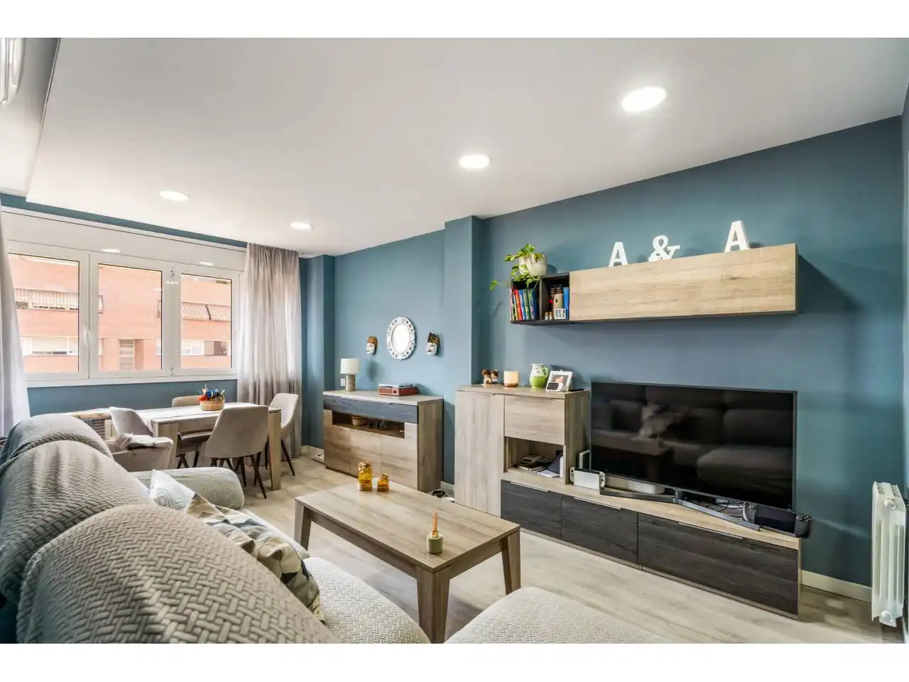 Sala de estar de Piso en venta en Sabadell con Aire acondicionado, Calefacción y Balcón