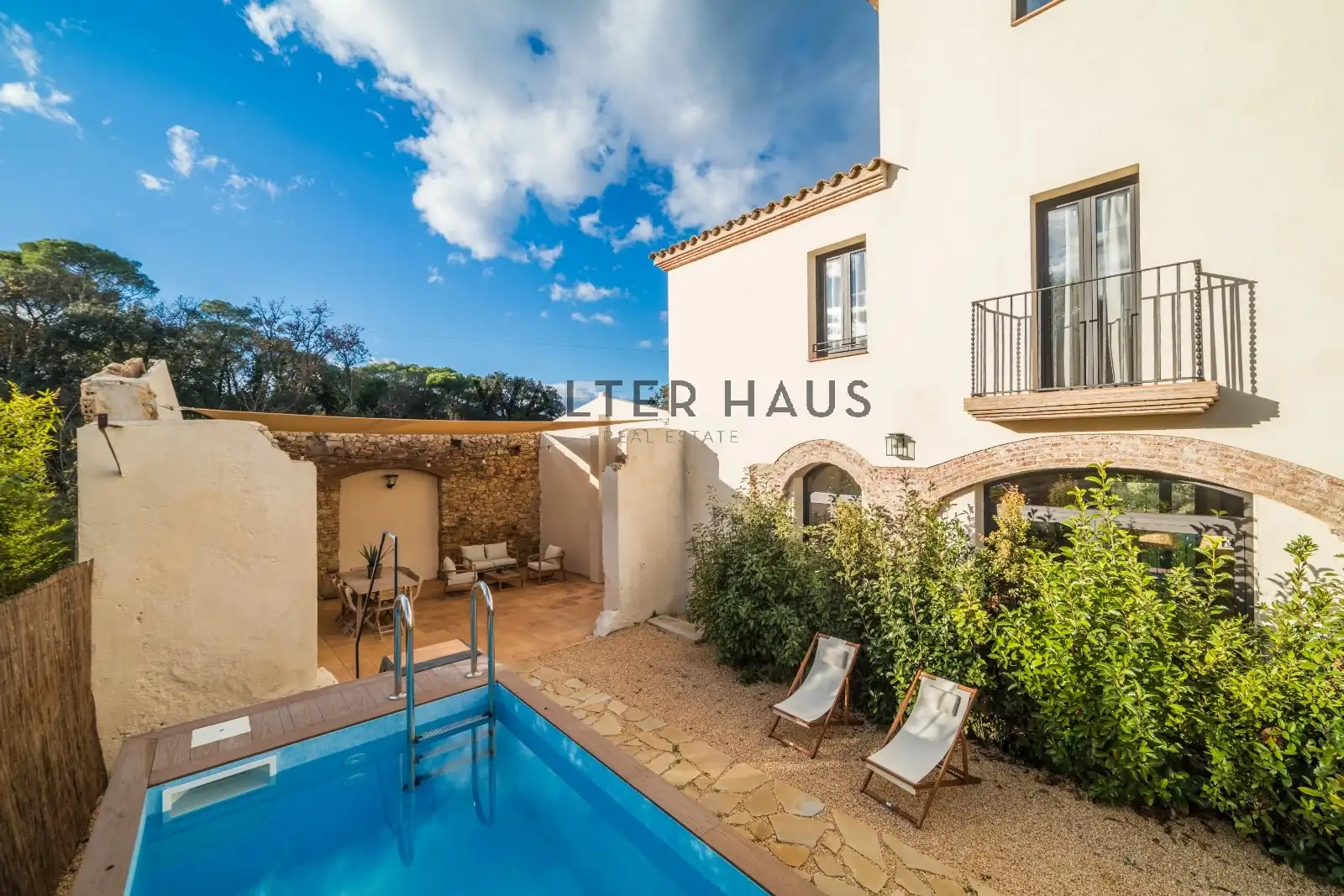 Vista exterior de Finca rústica en venta en Santa Cristina d'Aro con Calefacción, Jardín privado y Parquet