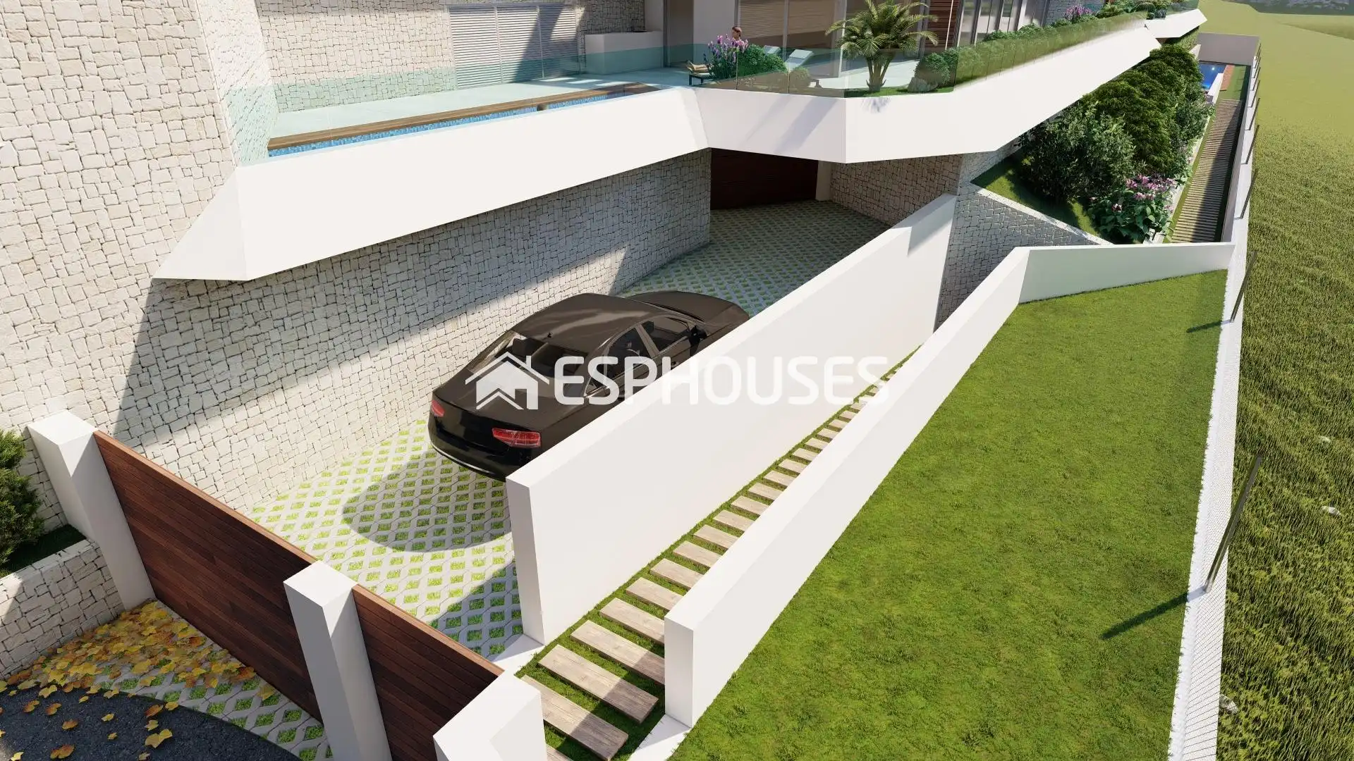 Exterior view of Flat for sale in Calpe / Calp  with Air Conditioner, Terrace and Swimming Pool
