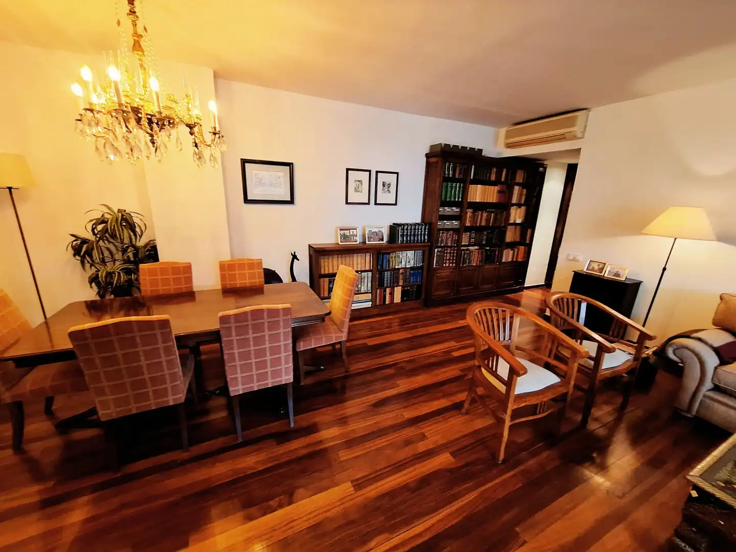 Dining room of Flat for rent in Madrid  with Air Conditioner, Heating and Furnished