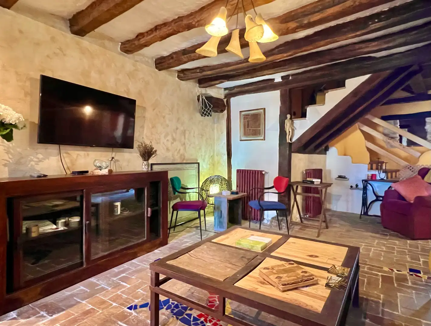 Sala de estar de Casa o chalet en venta en Condado de Treviño con Calefacción, Jardín privado y Parquet