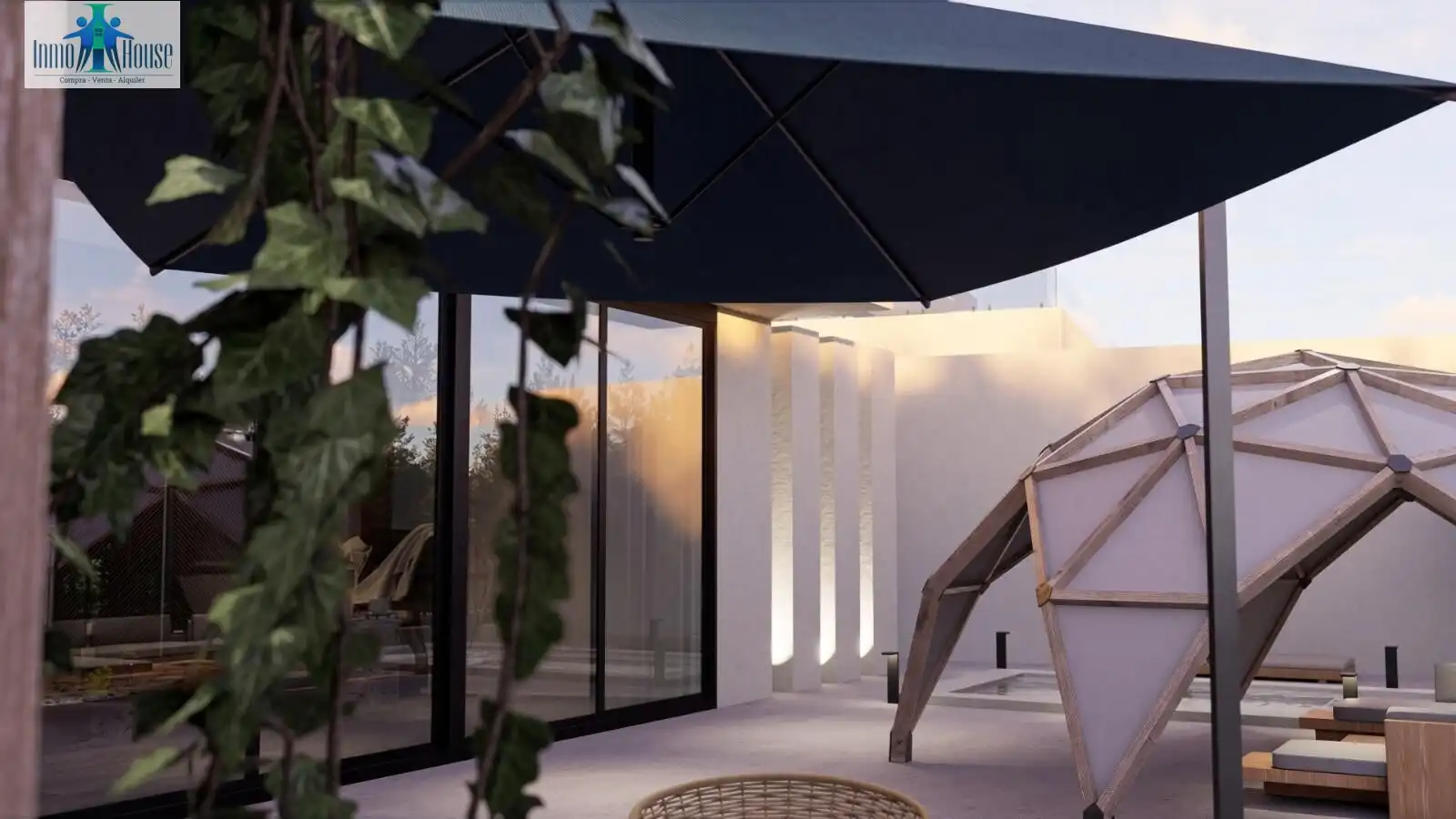 Terraza de Casa o chalet en venta en Chinchilla de Monte-Aragón con Trastero, Piscina y Jacuzzi