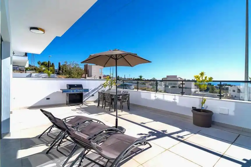 Terraza de Casa o chalet en venta en Nerja con Aire acondicionado y Piscina