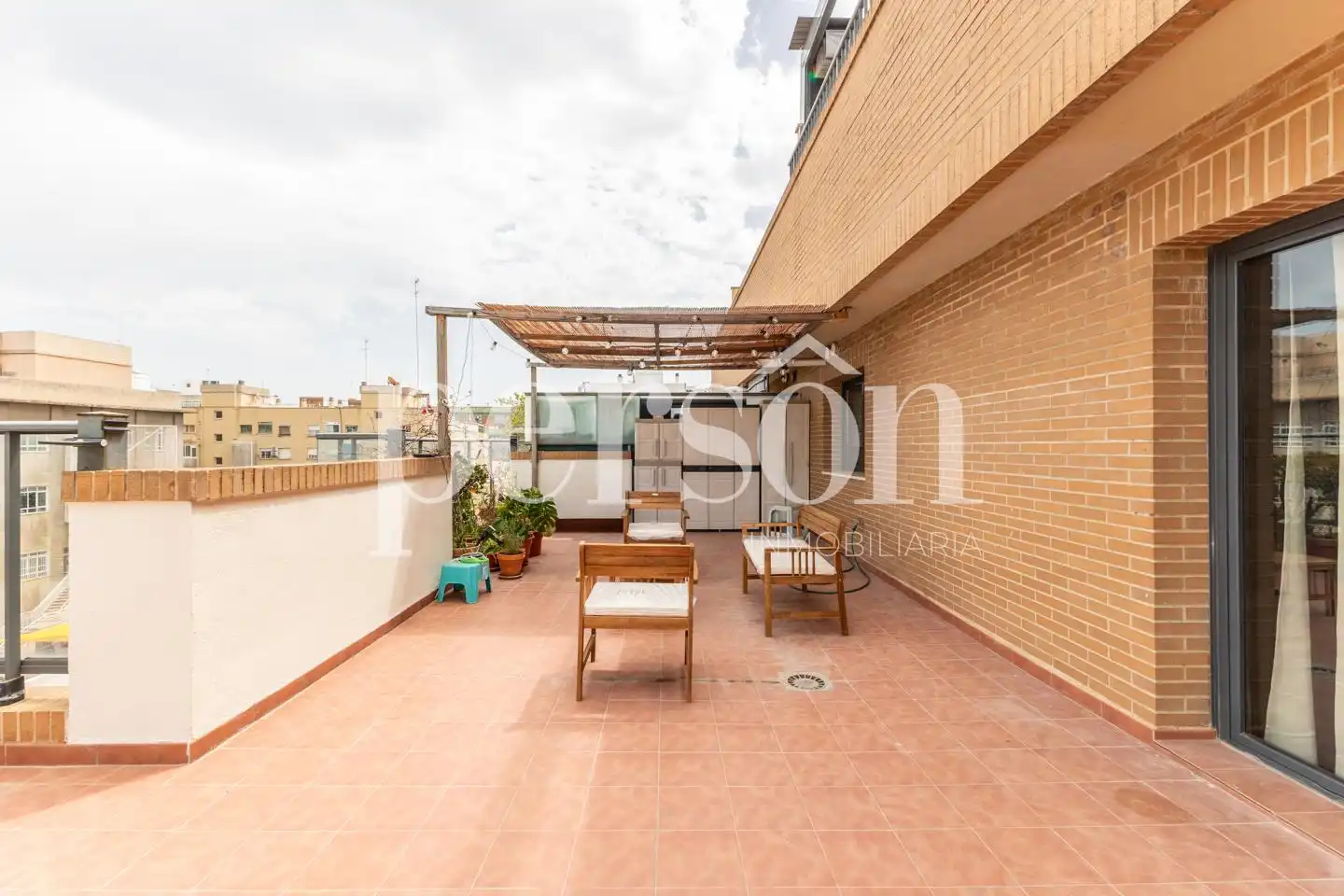 Terraza de Ático de alquiler en Valencia con Aire acondicionado, Terraza y Amueblado