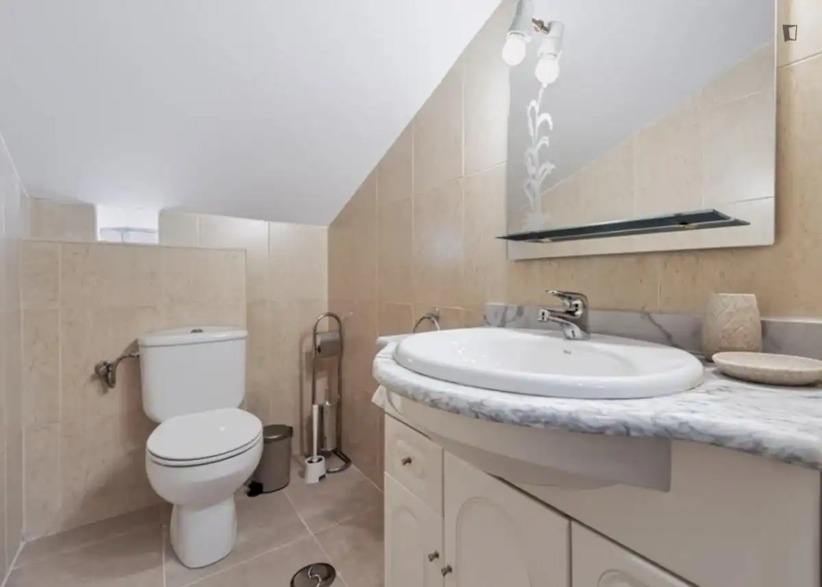 Baño de Casa o chalet para compartir en Madrid con Calefacción, Amueblado y Horno